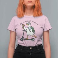 Funny Silly Goose Proctor T Shirt For Women Off to Actively Monitor Teacher Testing Day
