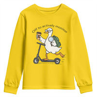 Funny Silly Goose Proctor Youth Sweatshirt Off to Actively Monitor Teacher Testing Day
