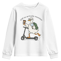 Funny Silly Goose Proctor Youth Sweatshirt Off to Actively Monitor Teacher Testing Day