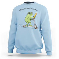 Funny Frog Teacher Testing Test Day Sweatshirt Off To Actively Monitor
