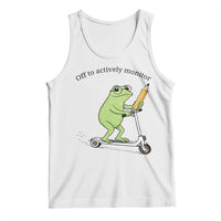 Funny Frog Teacher Testing Test Day Tank Top Off To Actively Monitor