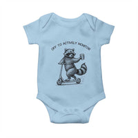 Funny Teacher Testing Day Baby Onesie Silly Raccoon Proctor Off To Actively Monitor