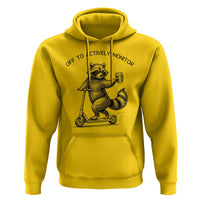 Funny Teacher Testing Day Hoodie Silly Raccoon Proctor Off To Actively Monitor