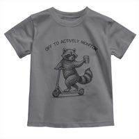 Funny Teacher Testing Day Toddler T Shirt Silly Raccoon Proctor Off To Actively Monitor