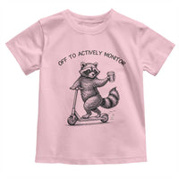 Funny Teacher Testing Day Toddler T Shirt Silly Raccoon Proctor Off To Actively Monitor
