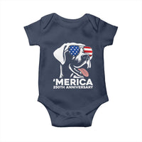 Merica Labrador Retriever Lover Baby Onesie 250th Anniversary Gift