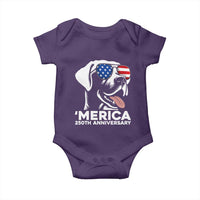 Merica Labrador Retriever Lover Baby Onesie 250th Anniversary Gift