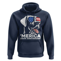 Merica Labrador Retriever Lover Hoodie 250th Anniversary Gift