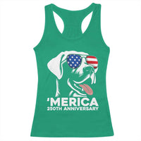 Merica Labrador Retriever Lover Racerback Tank Top 250th Anniversary Gift