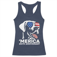 Merica Labrador Retriever Lover Racerback Tank Top 250th Anniversary Gift