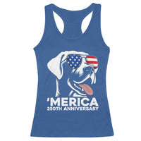 Merica Labrador Retriever Lover Racerback Tank Top 250th Anniversary Gift