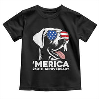 Merica Labrador Retriever Lover Toddler T Shirt 250th Anniversary Gift