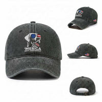 Merica Labrador Retriever Lover Washed Cotton Baseball Cap 250th Anniversary Gift