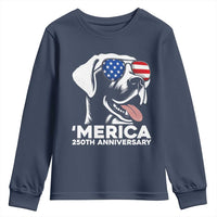 Merica Labrador Retriever Lover Youth Sweatshirt 250th Anniversary Gift
