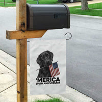 Patriotic Labrador Retriever Garden Flag America 250th Anniversary Gift