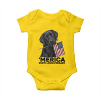 Patriotic Labrador Retriever Baby Onesie America 250th Anniversary Gift