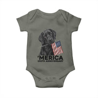 Patriotic Labrador Retriever Baby Onesie America 250th Anniversary Gift
