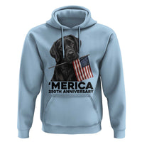 Patriotic Labrador Retriever Hoodie America 250th Anniversary Gift