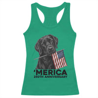Patriotic Labrador Retriever Racerback Tank Top America 250th Anniversary Gift