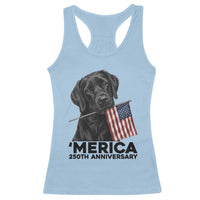 Patriotic Labrador Retriever Racerback Tank Top America 250th Anniversary Gift
