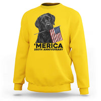Patriotic Labrador Retriever Sweatshirt America 250th Anniversary Gift