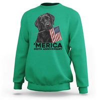 Patriotic Labrador Retriever Sweatshirt America 250th Anniversary Gift