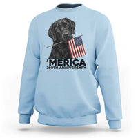 Patriotic Labrador Retriever Sweatshirt America 250th Anniversary Gift