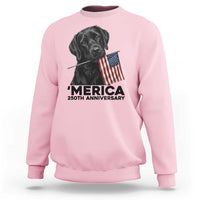 Patriotic Labrador Retriever Sweatshirt America 250th Anniversary Gift