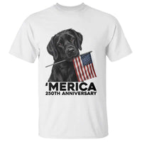 Patriotic Labrador Retriever T Shirt America 250th Anniversary Gift