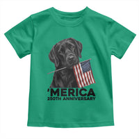 Patriotic Labrador Retriever Toddler T Shirt America 250th Anniversary Gift