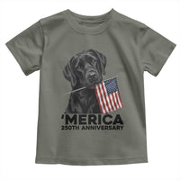 Patriotic Labrador Retriever Toddler T Shirt America 250th Anniversary Gift