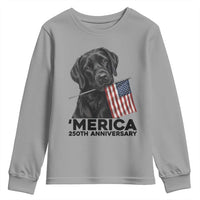Patriotic Labrador Retriever Youth Sweatshirt America 250th Anniversary Gift