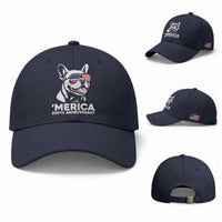 Merica French Bulldog Lover Baseball Cap 250th Anniversary Gift