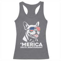 Merica French Bulldog Lover Racerback Tank Top 250th Anniversary Gift