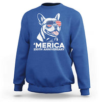Merica French Bulldog Lover Sweatshirt 250th Anniversary Gift