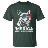 Merica French Bulldog Lover T Shirt 250th Anniversary Gift