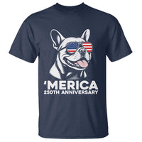 Merica French Bulldog Lover T Shirt 250th Anniversary Gift