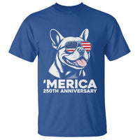 Merica French Bulldog Lover T Shirt 250th Anniversary Gift
