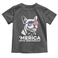 Merica French Bulldog Lover Toddler T Shirt 250th Anniversary Gift