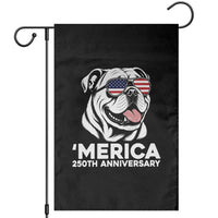 Merica English Bulldog Lover Garden Flag 250th Anniversary Gift