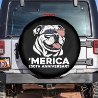 Merica English Bulldog Lover Spare Tire Cover 250th Anniversary Gift