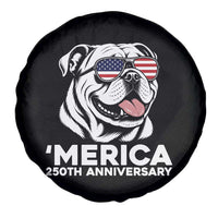Merica English Bulldog Lover Spare Tire Cover 250th Anniversary Gift