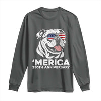 Merica English Bulldog Lover Long Sleeve Shirt 250th Anniversary Gift