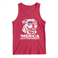 Merica English Bulldog Lover Tank Top 250th Anniversary Gift