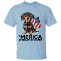 Merica Dachshund Lover T Shirt 250th Anniversary Gift