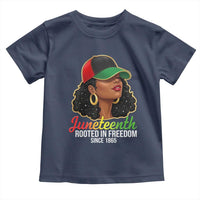 Black Woman Juneteenth Graphic Toddler T Shirt Rooted In Freedom Since 1865