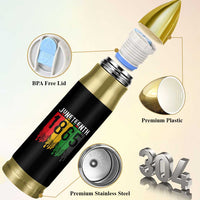 Juneteenth Freedom Pride Bullet Tumbler African American Heritage Graphic