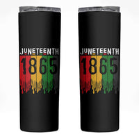 Juneteenth Freedom Pride Skinny Tumbler African American Heritage Graphic