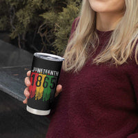 Juneteenth Freedom Pride Tumbler Cup African American Heritage Graphic
