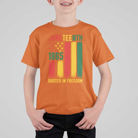 Juneteenth Rooted In Freedom 1865 T Shirt For Kid African American Pride